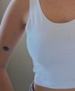 Beyaz Crop Top - Görsel 2