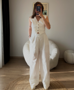 Beyaz Keten Takım - Görsel 2