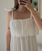 Beyaz Uzun Elbise - Görsel 2