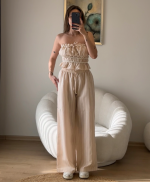 Çizgili Pudra Takım - Görsel 2