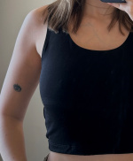 Siyah Crop Top - Görsel 2