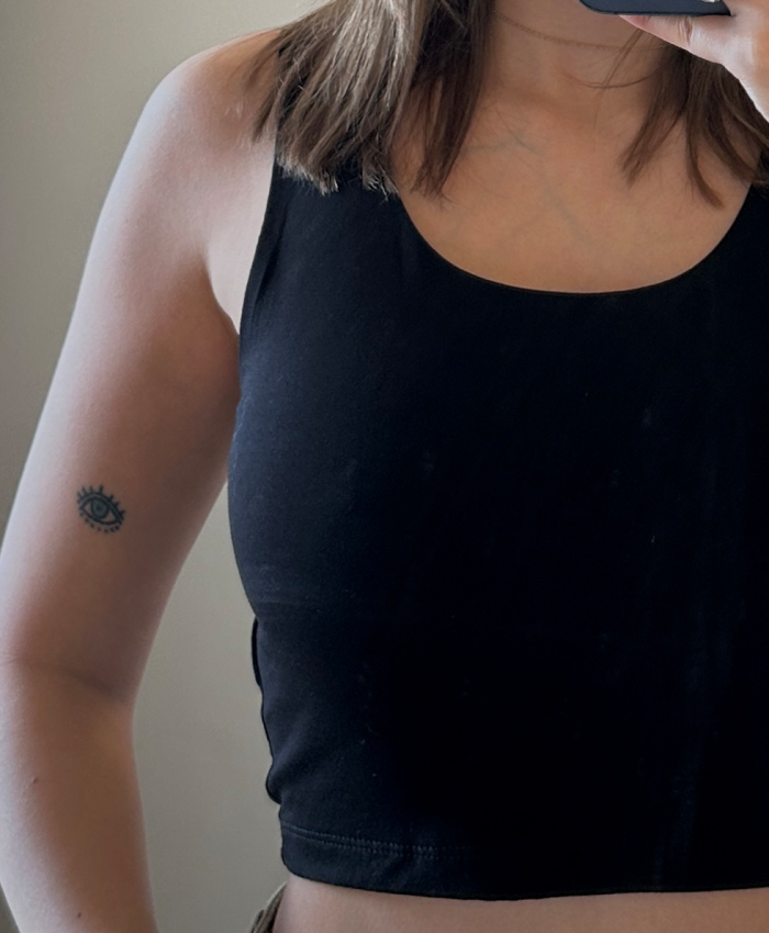 Siyah Crop Top - Görsel 2