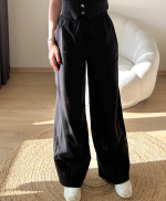 Siyah Keten Takım - Görsel 3