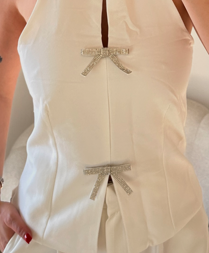 Taşlı Fiyonk Bluz - Görsel 3