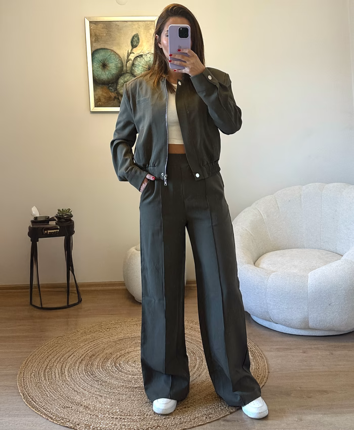 Haki Ceket Takım - Görsel 2